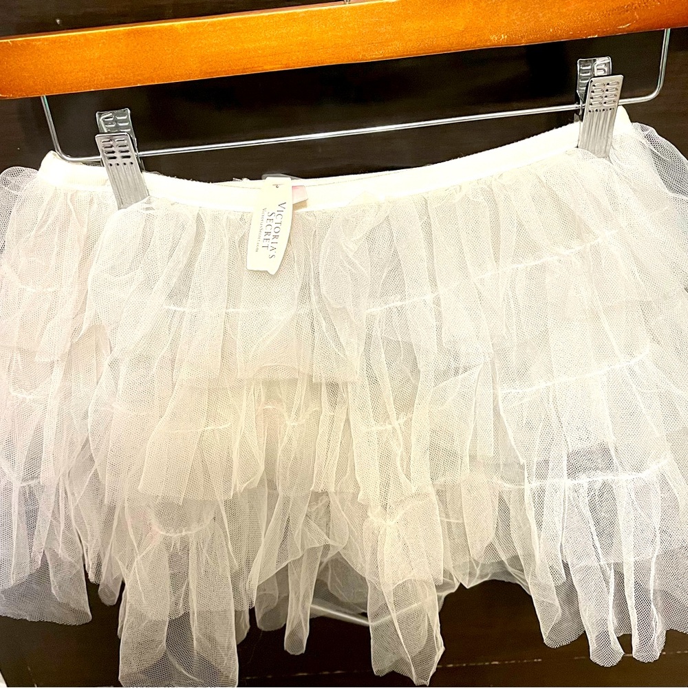 New with tags Victoria Secret white lingerie tutu. Small. $20